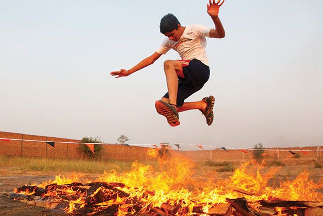Agni obstacle at a Desi Warrior event
