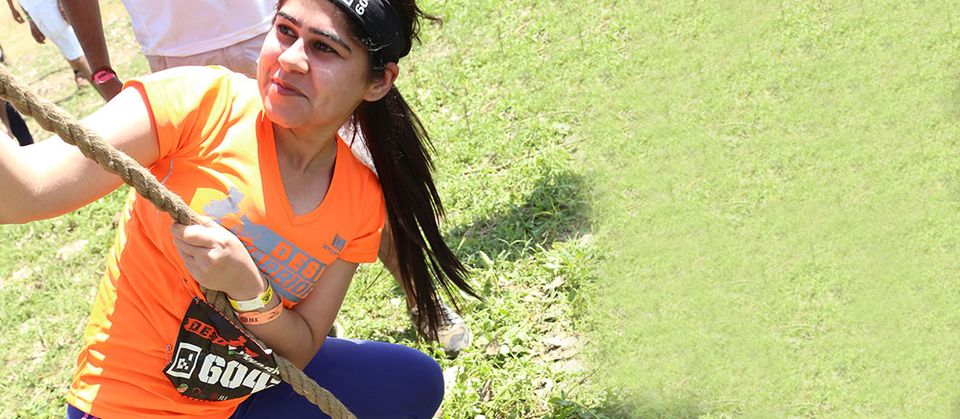 Dum Laga Ke Haisha obstacle at a Desi Warrior event