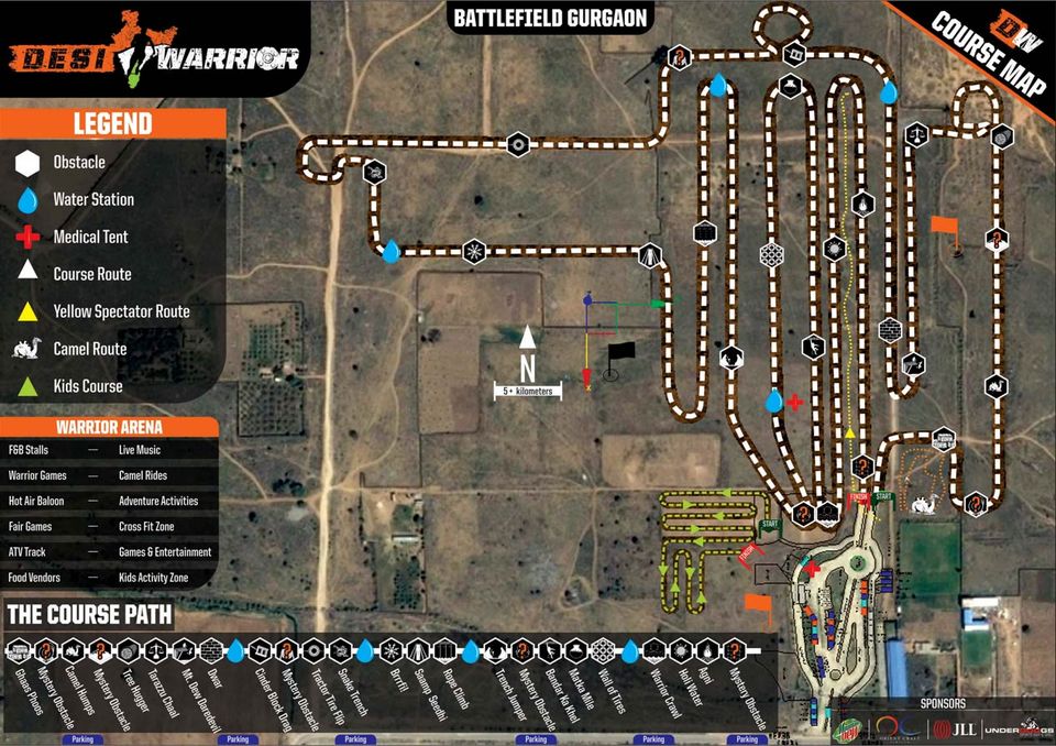 Course map, Battlefield Gurgaon, 22 March 2015
