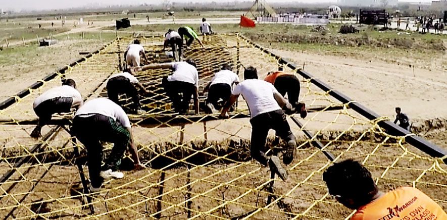 Horn OK Please obstacle at a Desi Warrior event