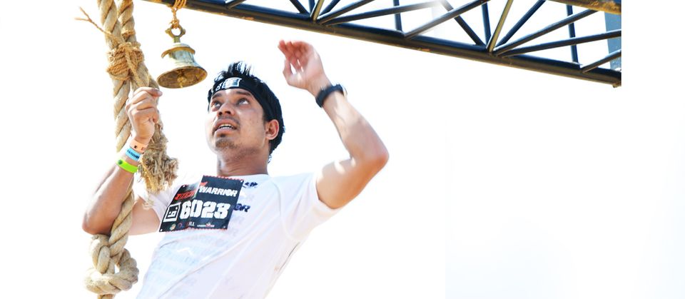 Rope Climb obstacle at a Desi Warrior event