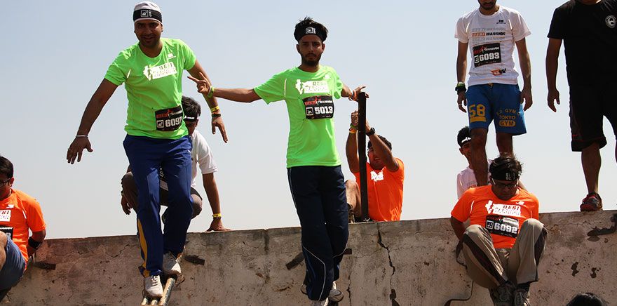 Tarazzu Chaal obstacle at a Desi Warrior event