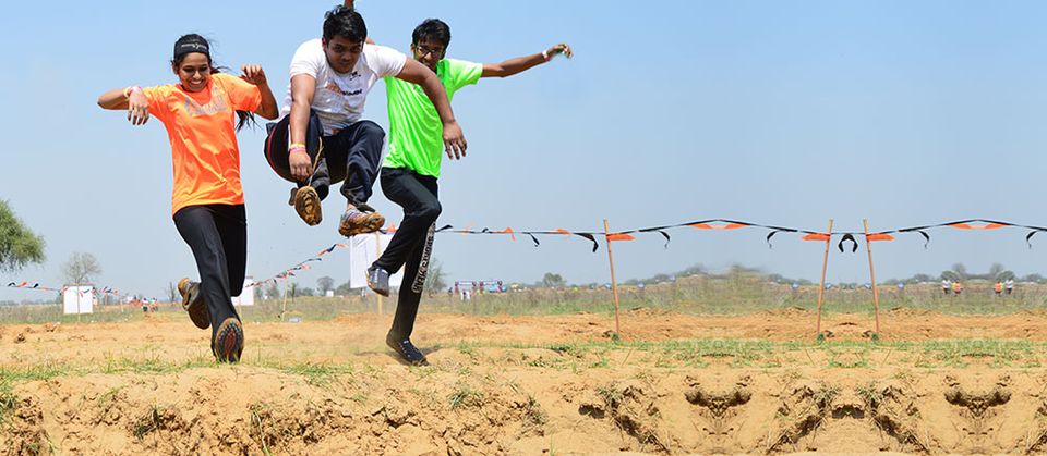 Trench Jumper obstacle at a Desi Warrior event
