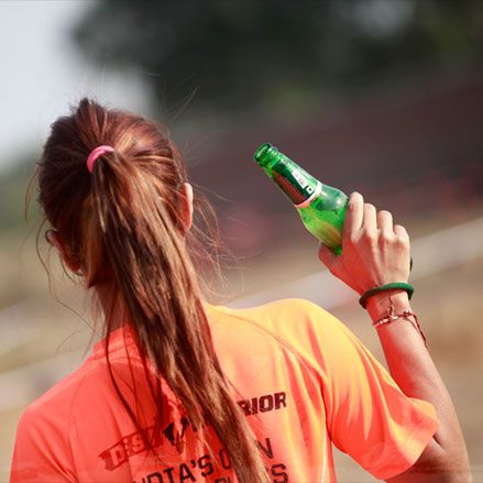 Desi Warrior volunteers at an event